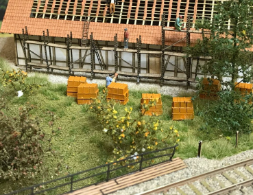 Preview: Baugerüst aus Holz