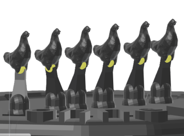 15L-Eimer (schwarz) im Vergleich zu 10L- und 20L-Eimer