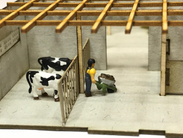 Preview: Grosse Fachwerkscheune mit Inneneinrichtung