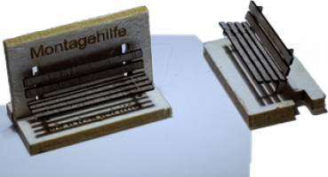 Preview: Holzbänke, moderne Ausführung