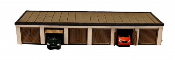 Garagenanlage mit 6 Garagen, Putzfassaden