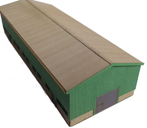 Stahlbauhalle, geschlossen